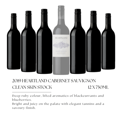 Winter Sale - 2019 Heartland Cabernet Sauvignon Cleanskin 12 pack