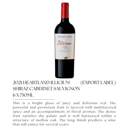 EOFY Sale - 2021 Heartland Illicium Shiraz Cabernet Sauvignon (Export label) 6-pack