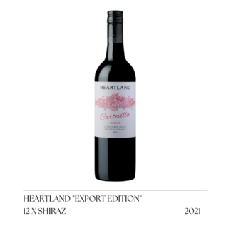 EOFY Sale - 2021 Heartland Cartevilla Shiraz Dozen (Export Label)